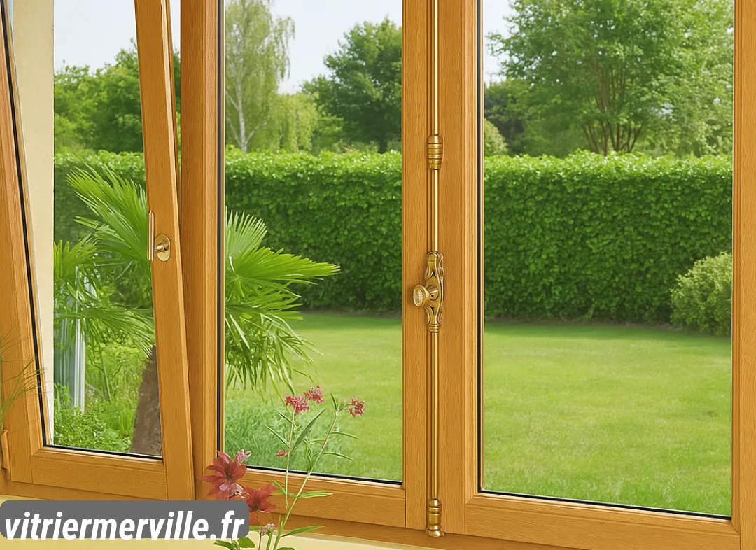 Installation de fenêtre en bois sur mesure Merville