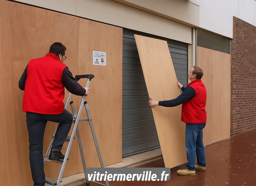Mise en sécurité fermeture provisoire Merville